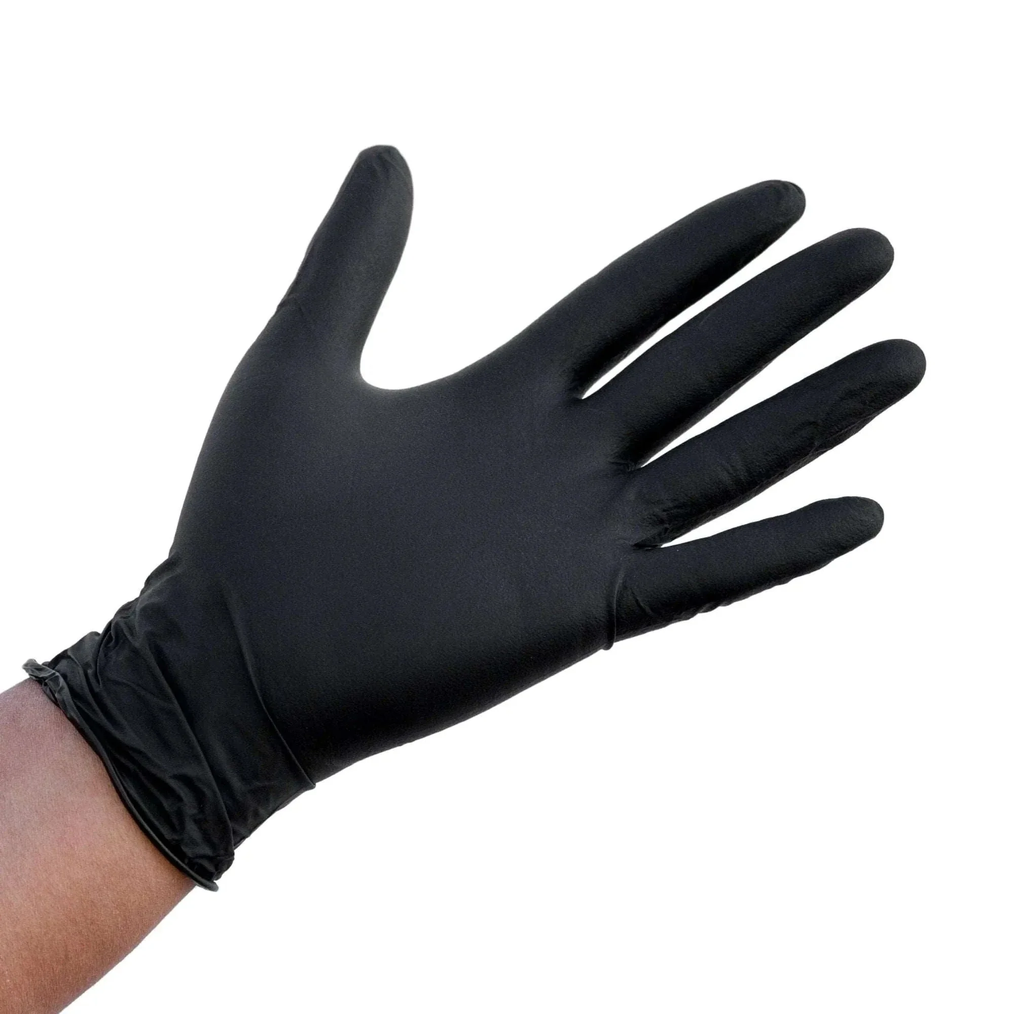 Angelus Black Nitrile Disposable Gloves - 6 Mil - 100 Gloves - Image 2