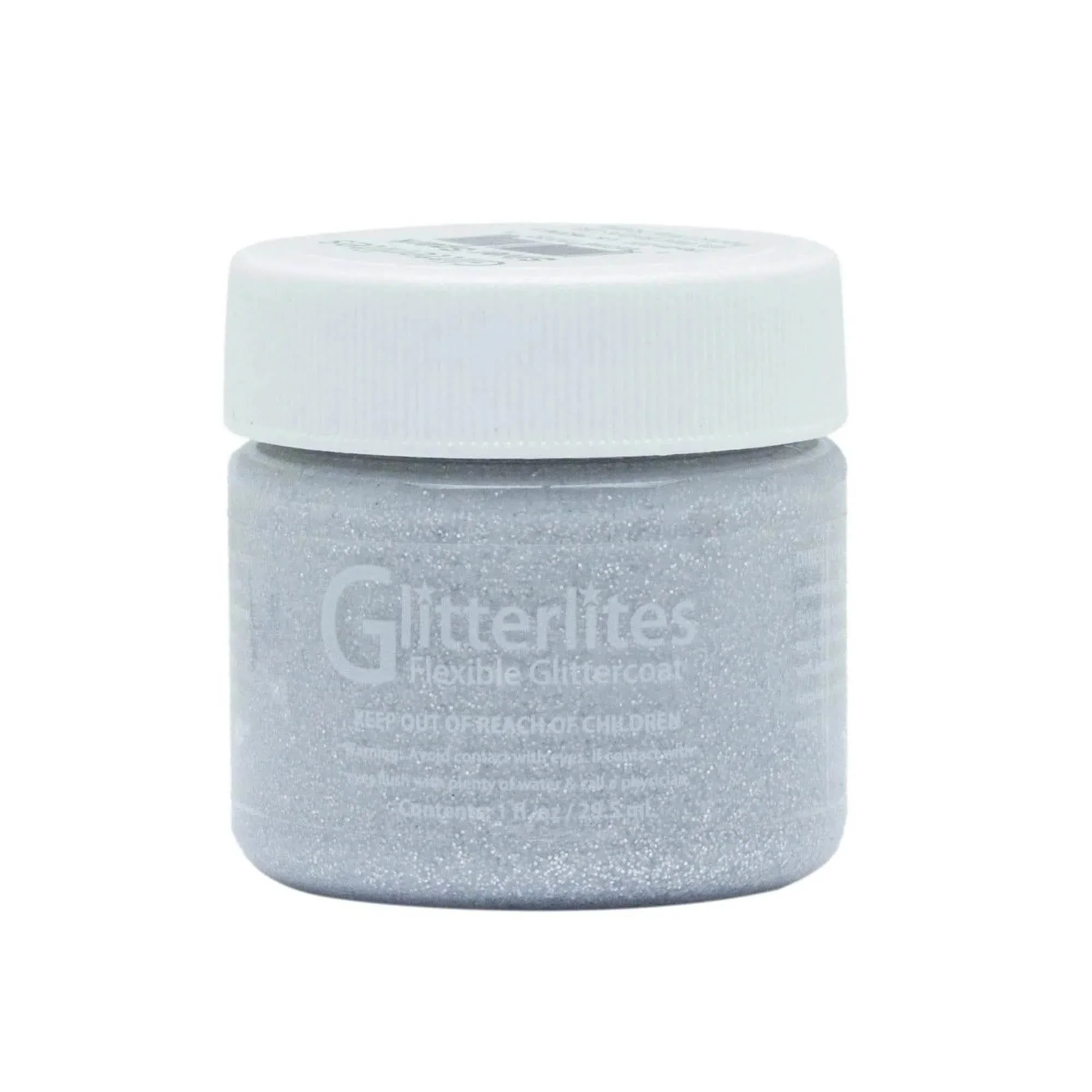 Angelus Glitterlites Paint - Silver Spark