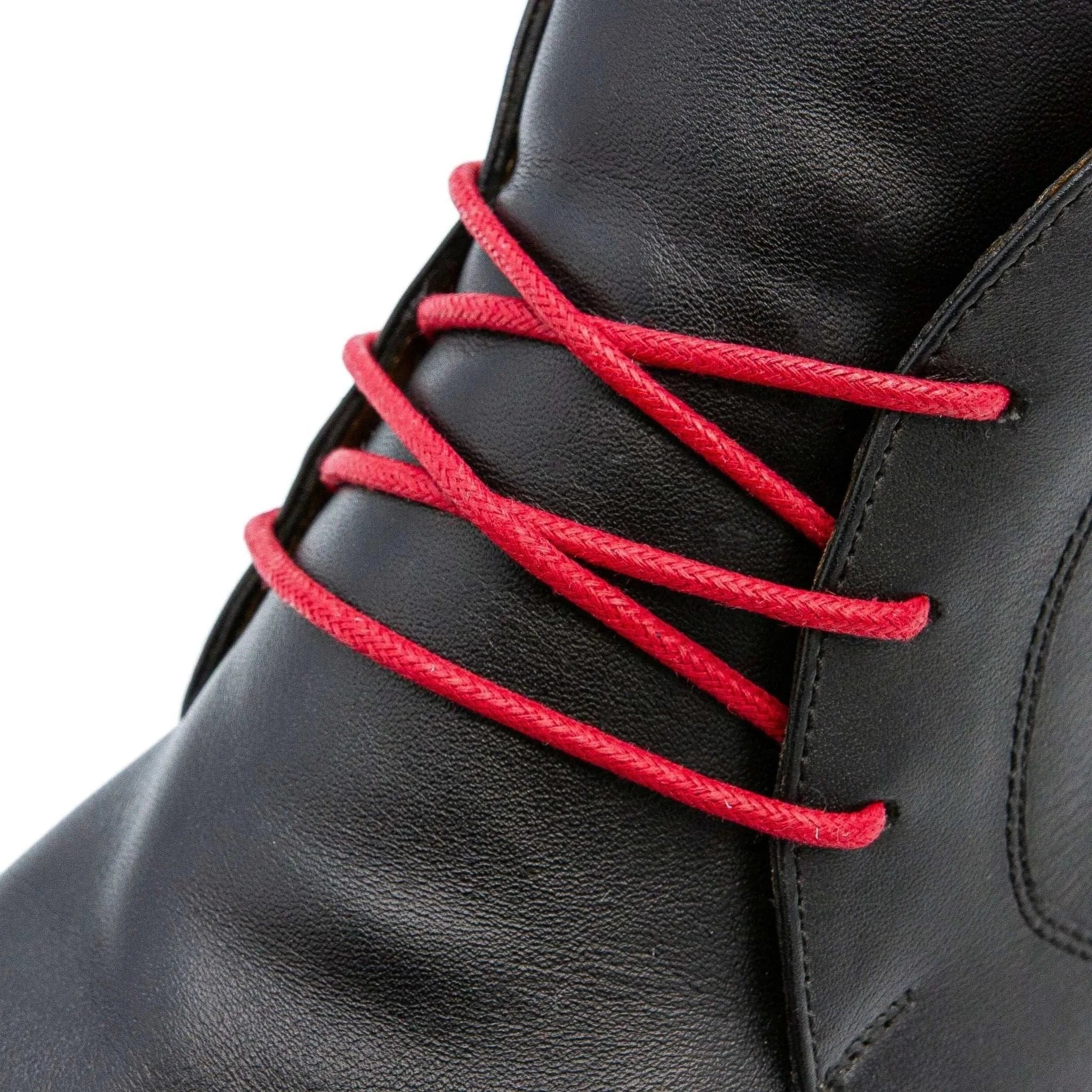 Red Waxed Dress Shoelaces - Image 2